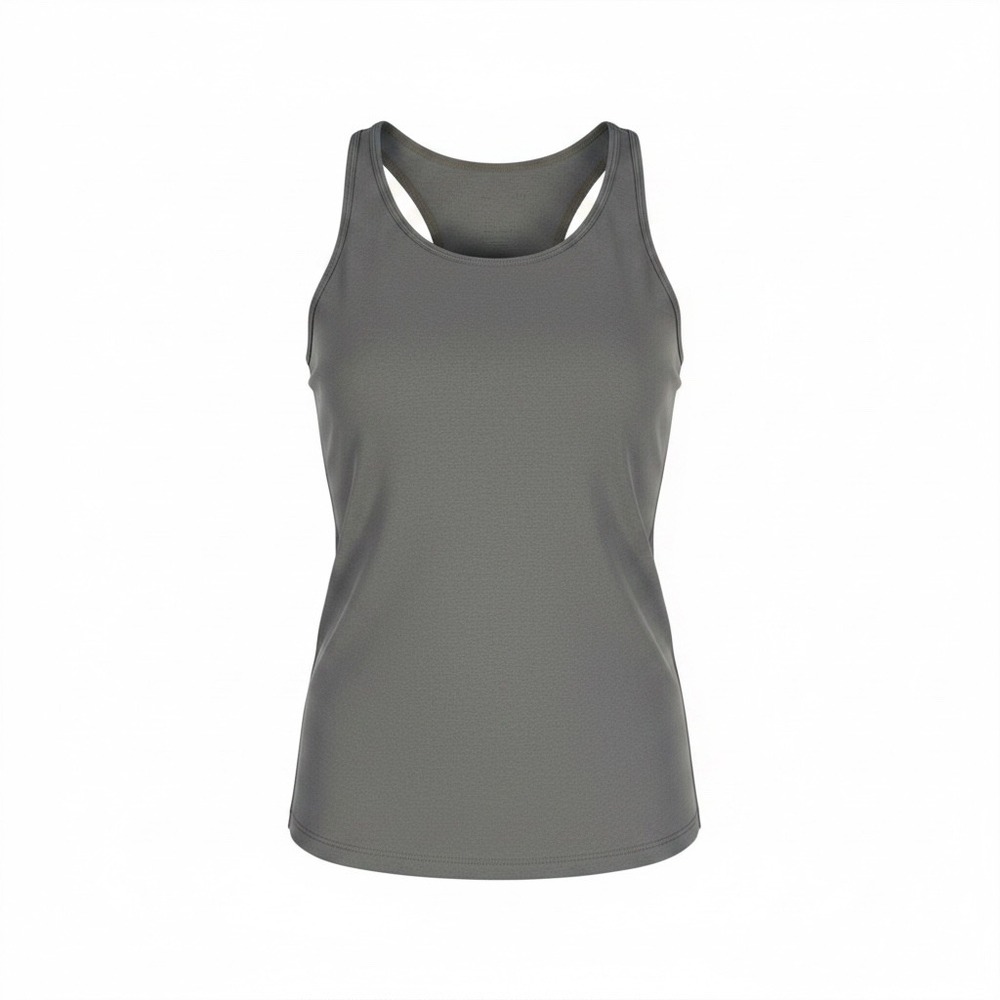 FP Movement Strappy Open Back Tank Top XS Gray Built-in Bra Yoga Athleisure Core